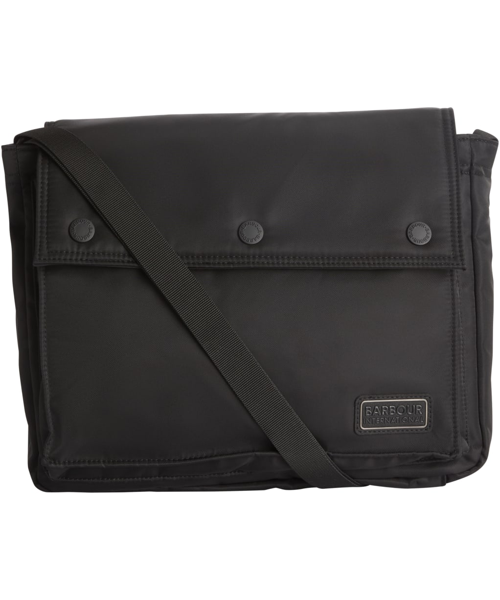 Barbour International Daleson Messenger Crossbody Bag - Black