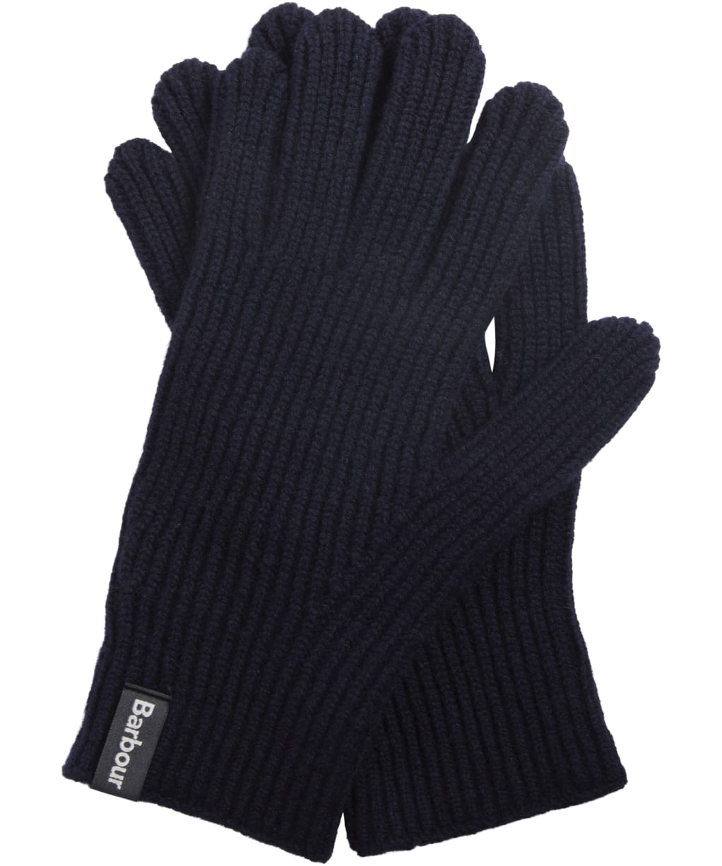 Men's Barbour Danforth Knitted Gloves - Navy