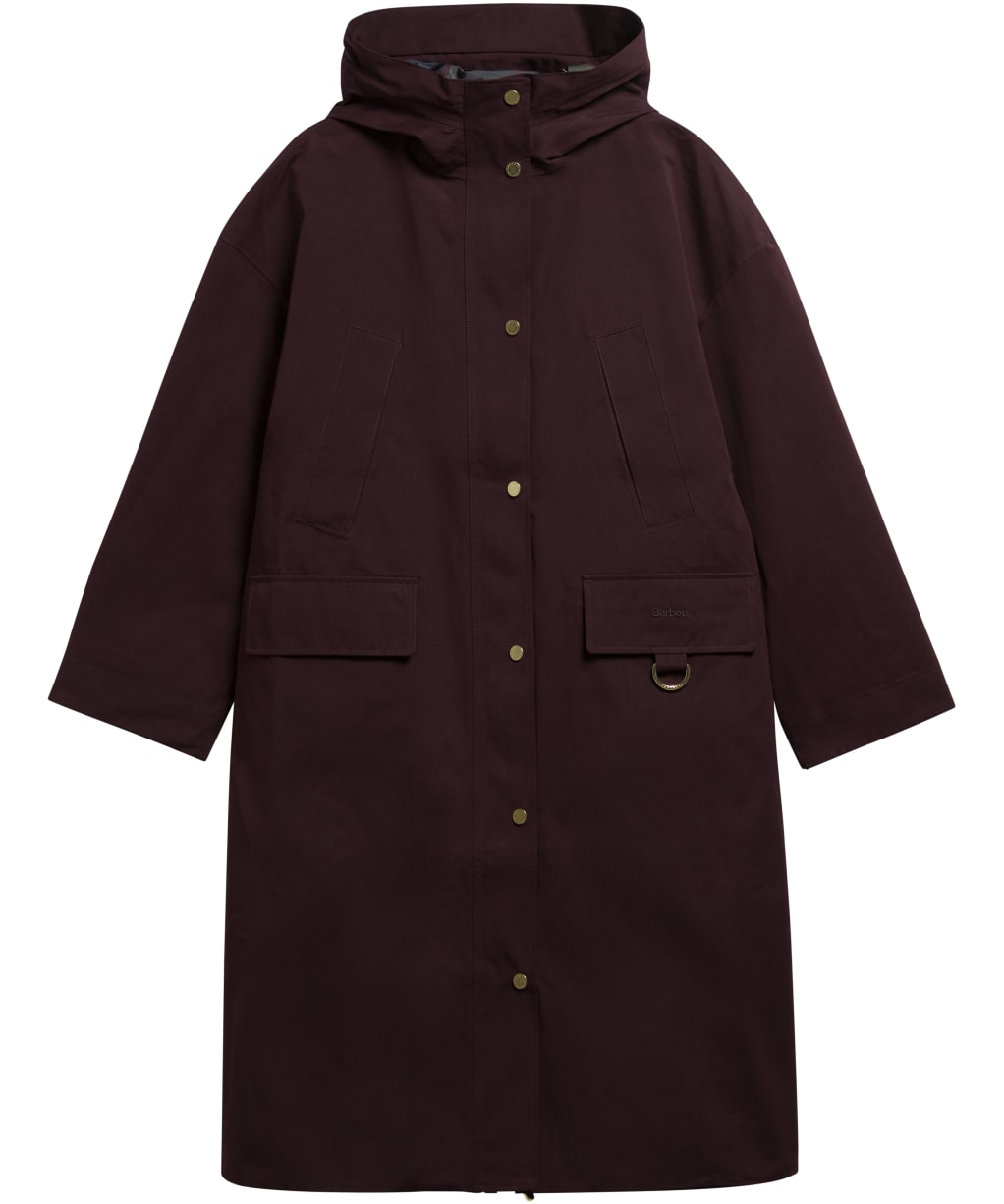 Women's Barbour Stevie Waterproof Jacket - Fig / Shadow Classic
