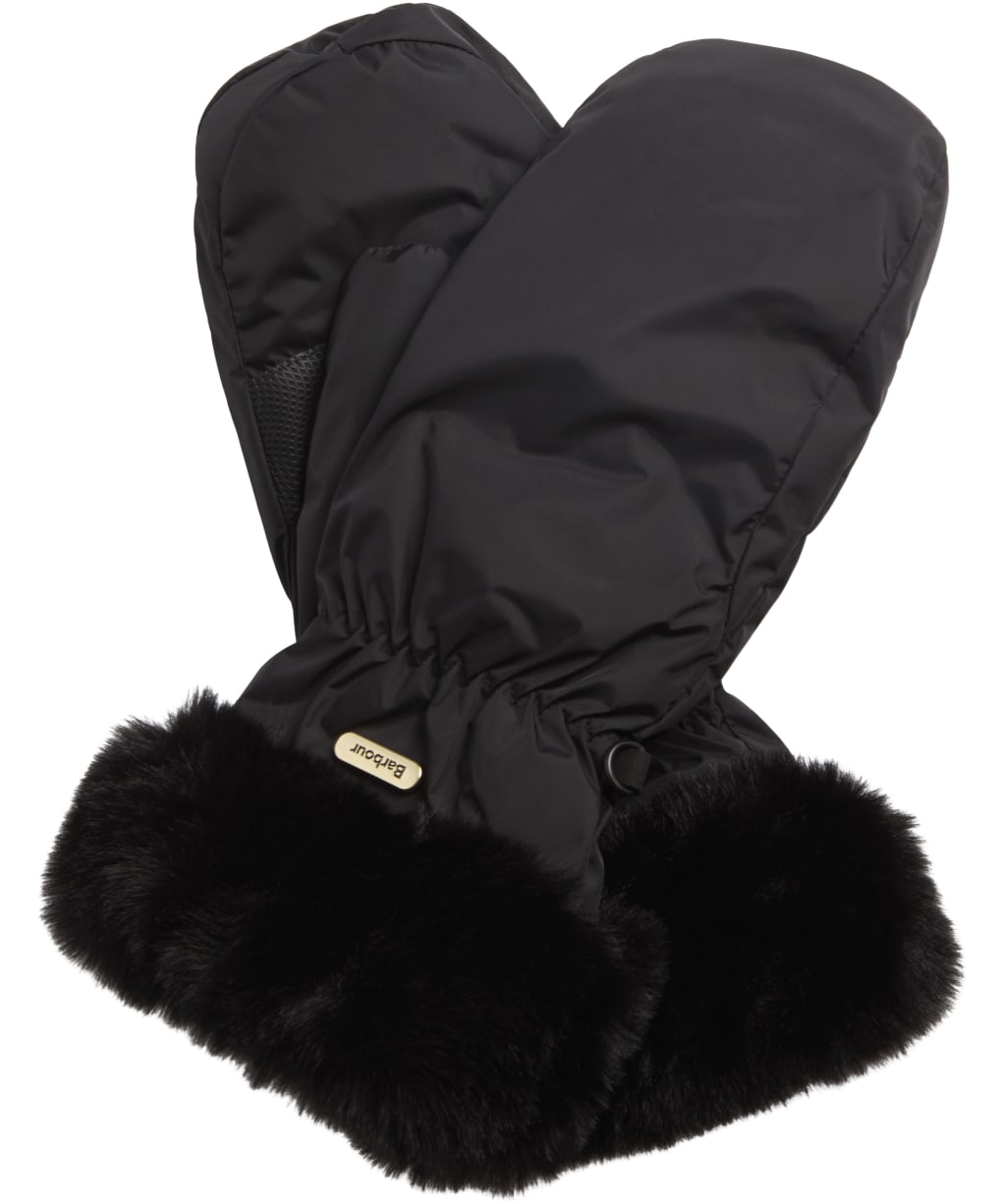 Women's Barbour Primrose Mitts - Black 2