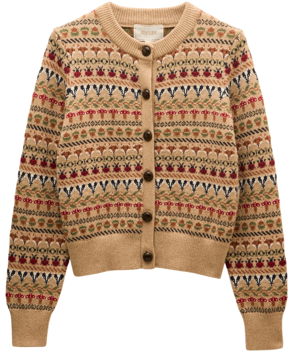 Women's Joules Woodland Cardigan - Oatmeal