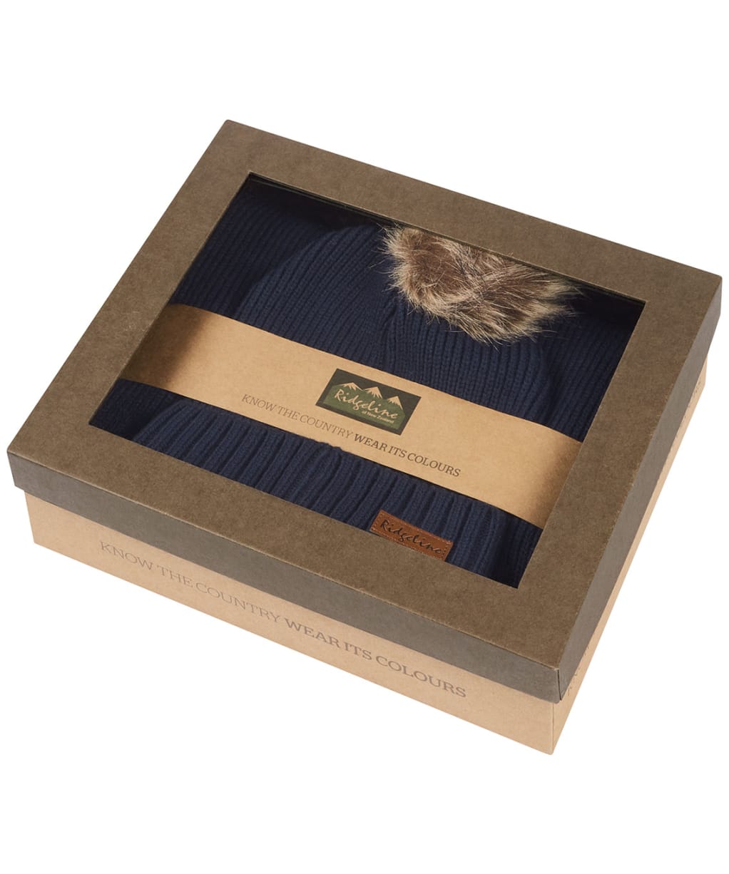 Ridgeline Baltic Bobble Hat and Scarf Set - Tarn