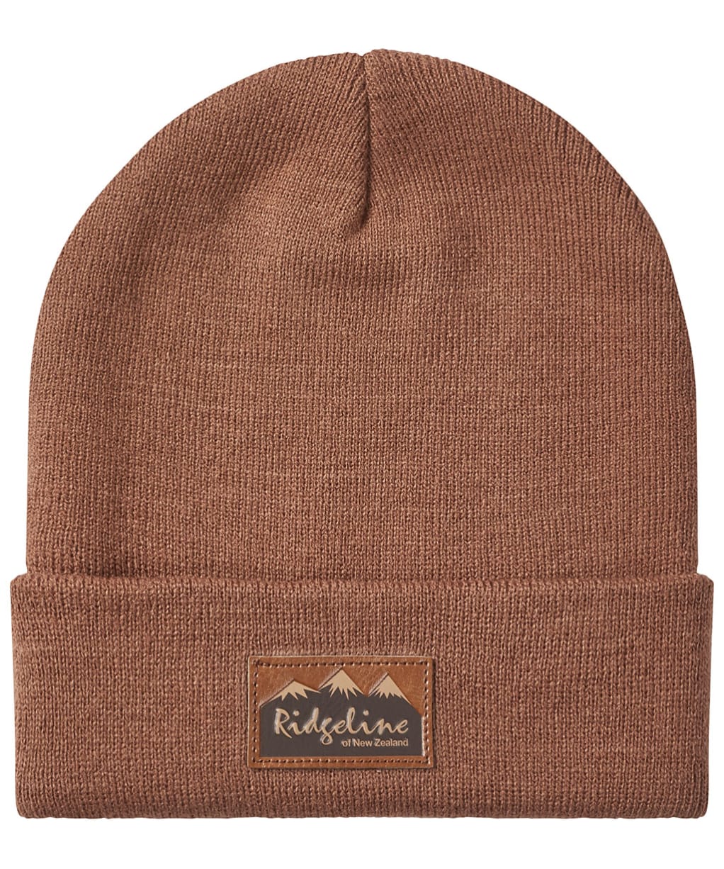 Ridgeline Heritage Fine Knit Beanie Hat - Nutmeg