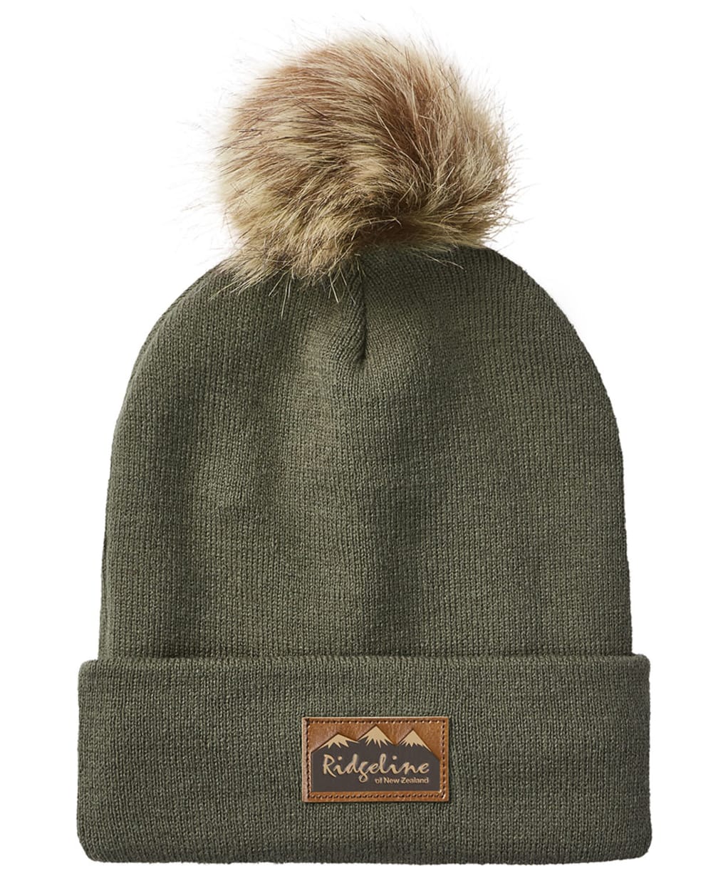 Ridgeline Heritage Fine Knit Bobble Hat - Moss