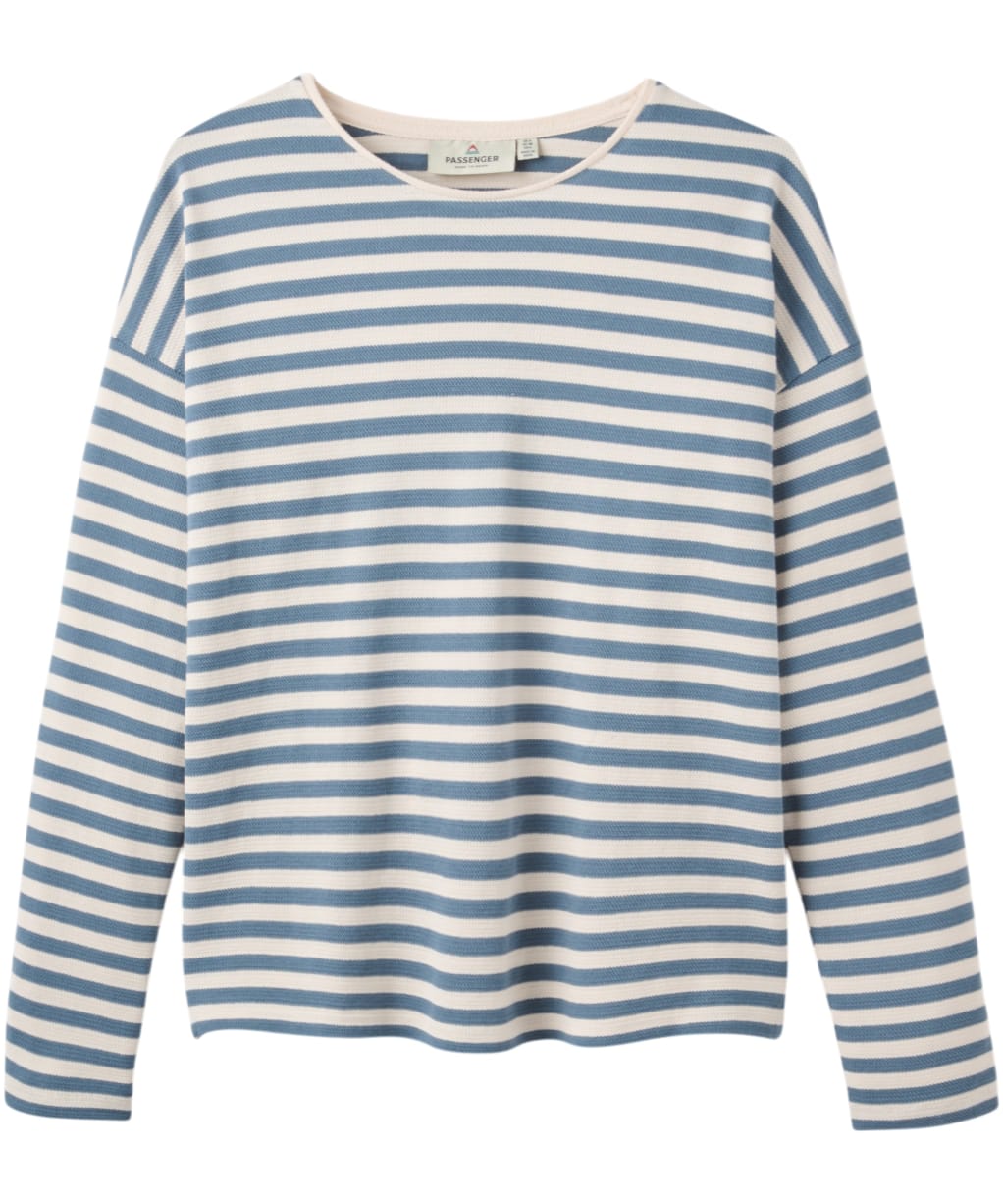 Women's Passenger Clothing Panorama Striped Long Sleeve T-Shirt - Chestnut