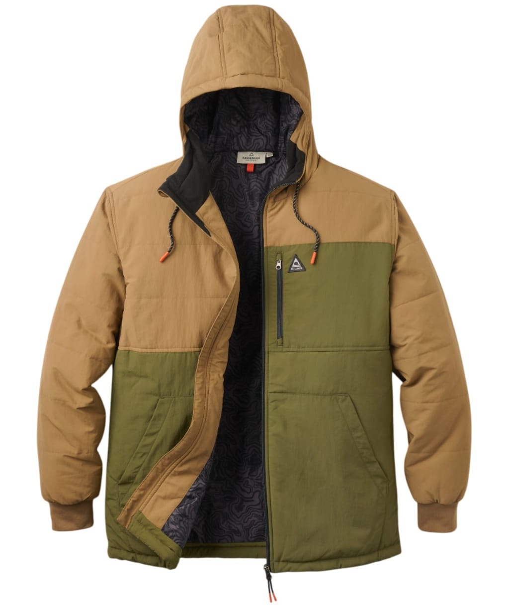  Men’s Passenger Clothing Oceanic Recycled Insulated Full Zip Jacket - Caramel / Khaki