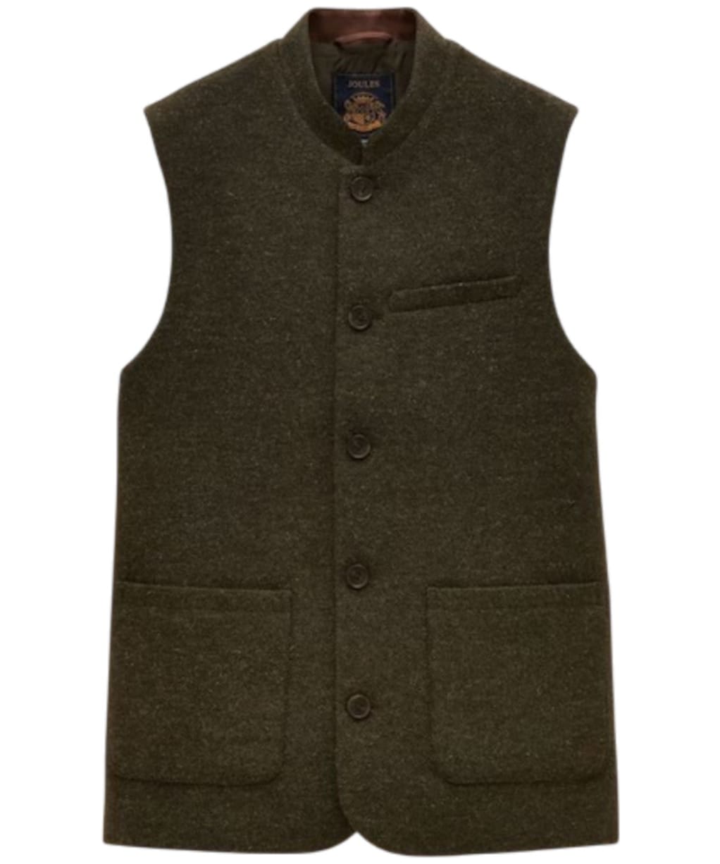 Men's Joules Tweed Gilet - Green