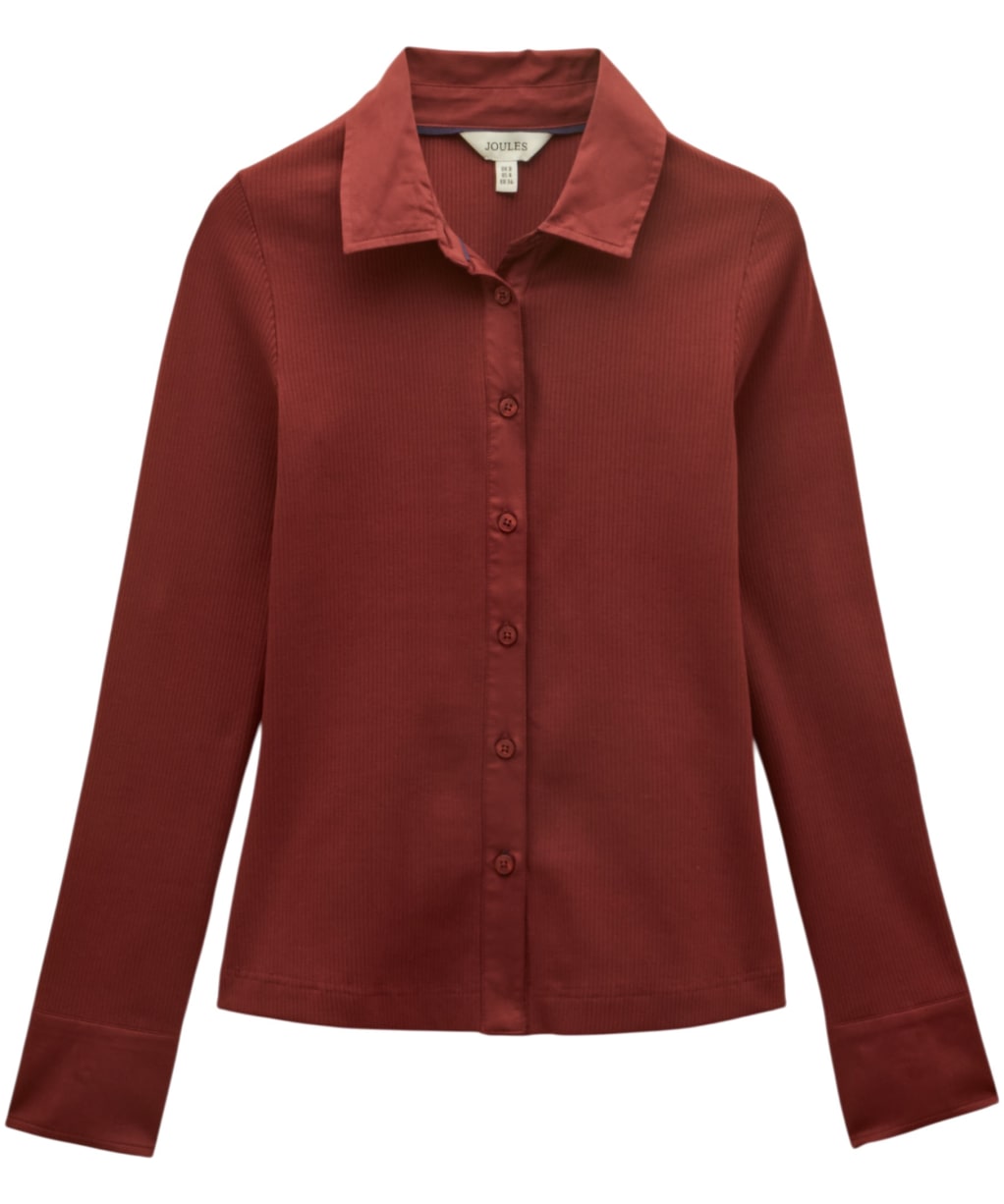  Women's Joules Anita Shirt - Port Red
