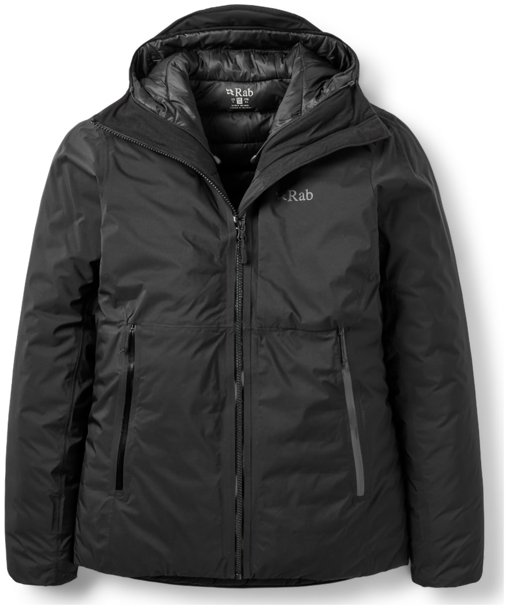  Women's Rab Microlight Shield Waterproof Down Jacket - Black