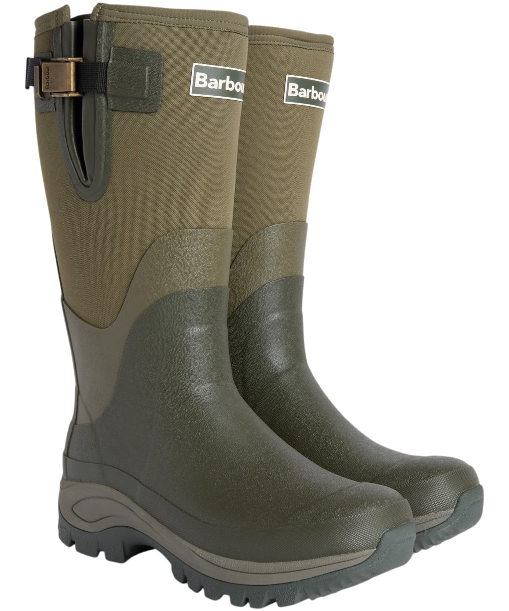 Women's Barbour Tyneside Tall Wellingtons - Olive