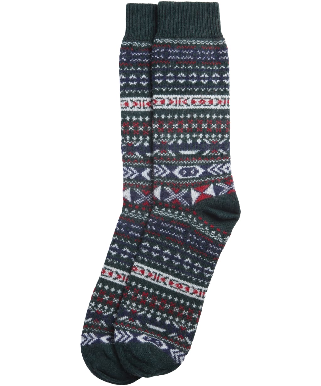Men's Barbour Boyd Socks - Evergreen