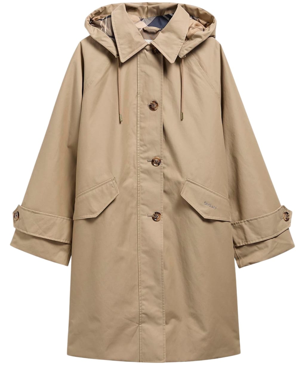  Women's Barbour Harleigh Waterproof Jacket - Light Trench / Birchwood