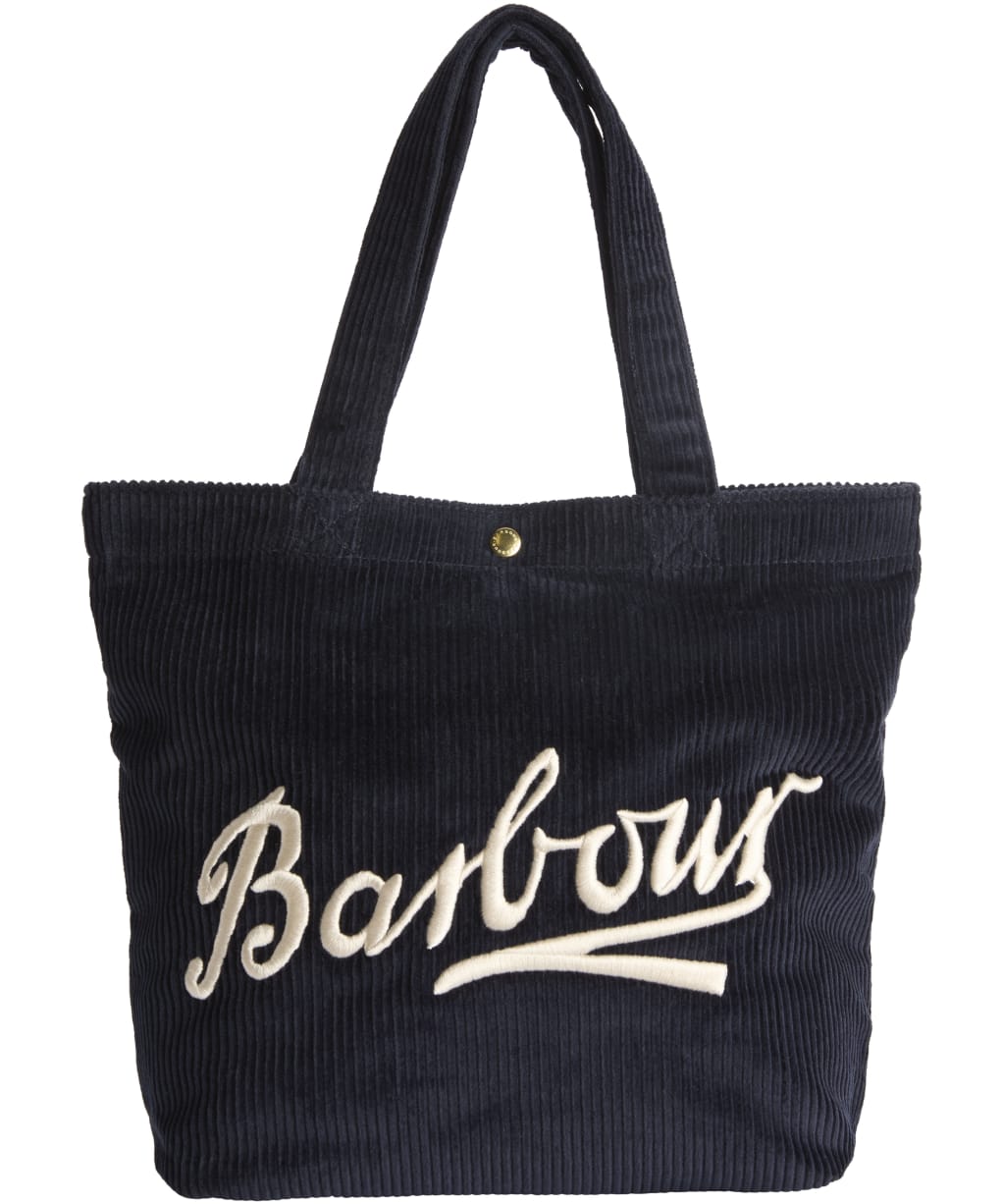 Barbour Mini Carrick Cord Tote Bag - Navy