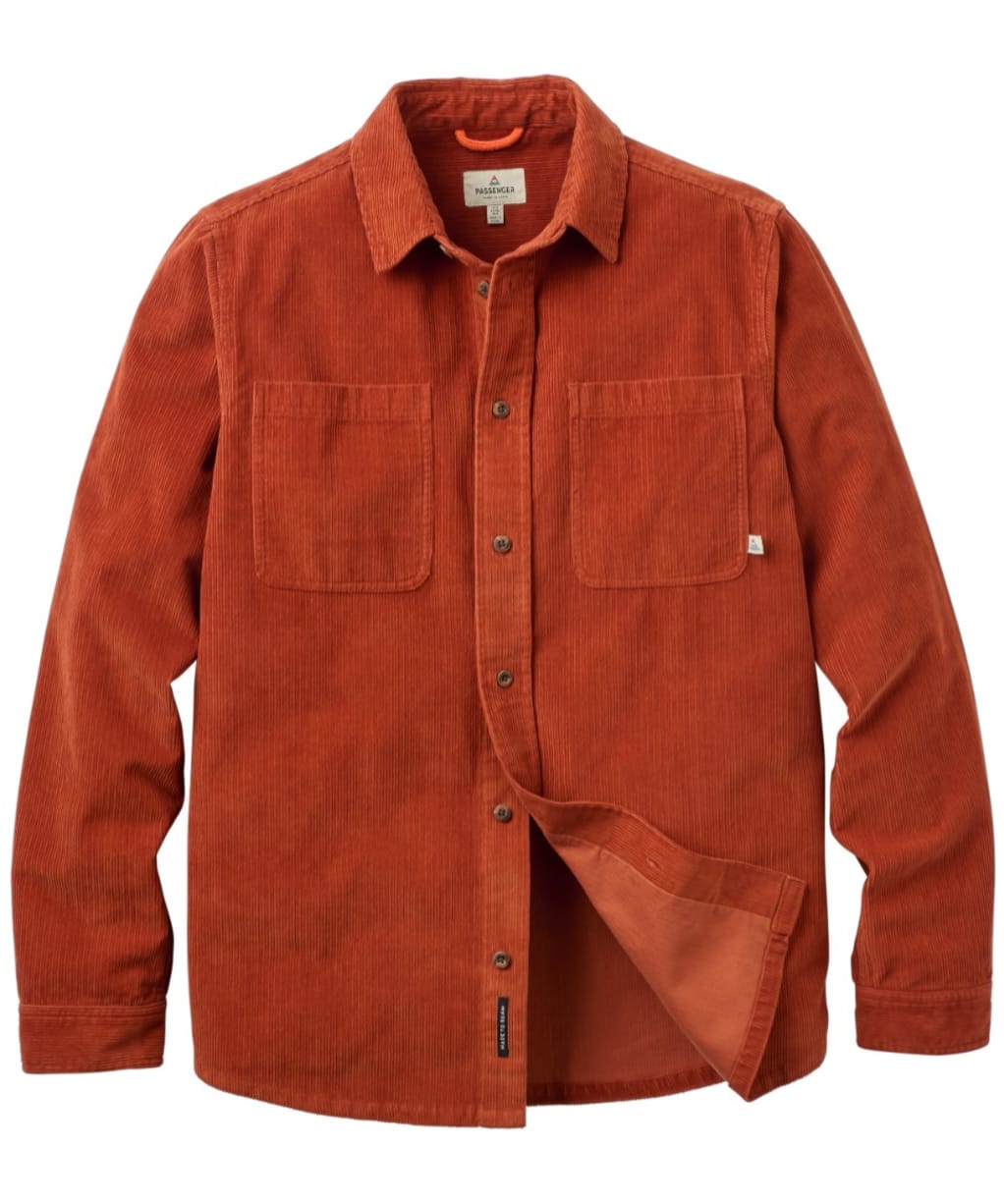 Men's Passenger Clothing Backcountry Cord Shirt - Dark Rust