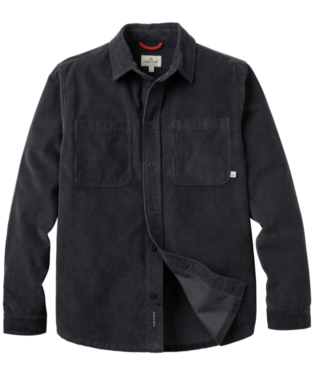 Men's Passenger Clothing Backcountry Cord Shirt - Faded Black
