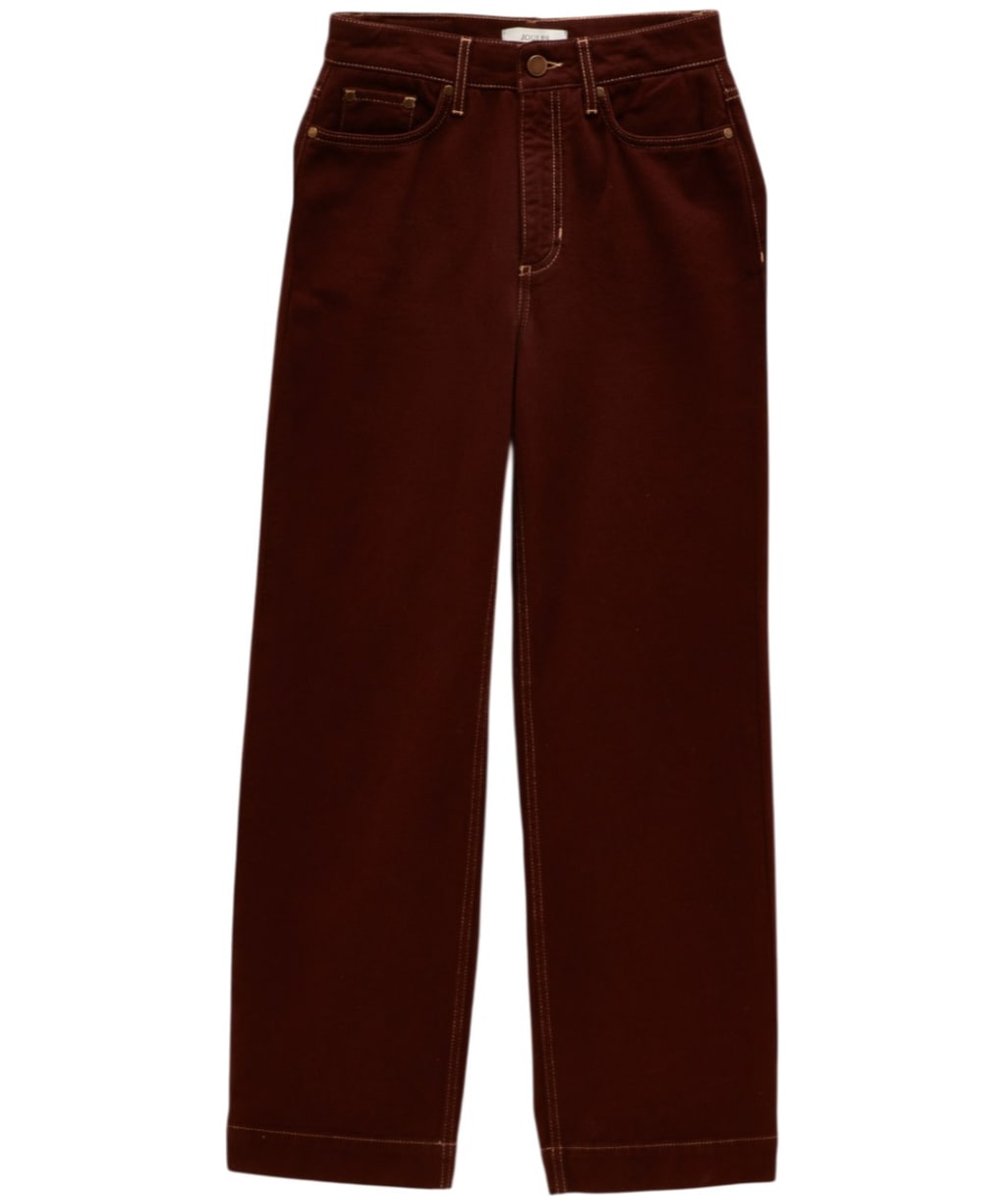 Women's Joules High Rise Wide Leg Jeans - Chocolate Brown