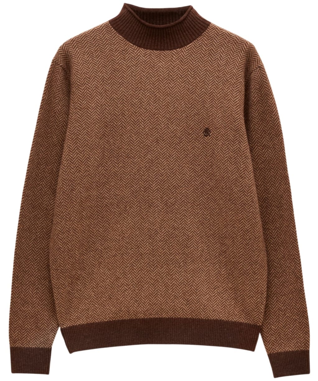 Men's Joules Highland Roll Neck Jumper - Brown