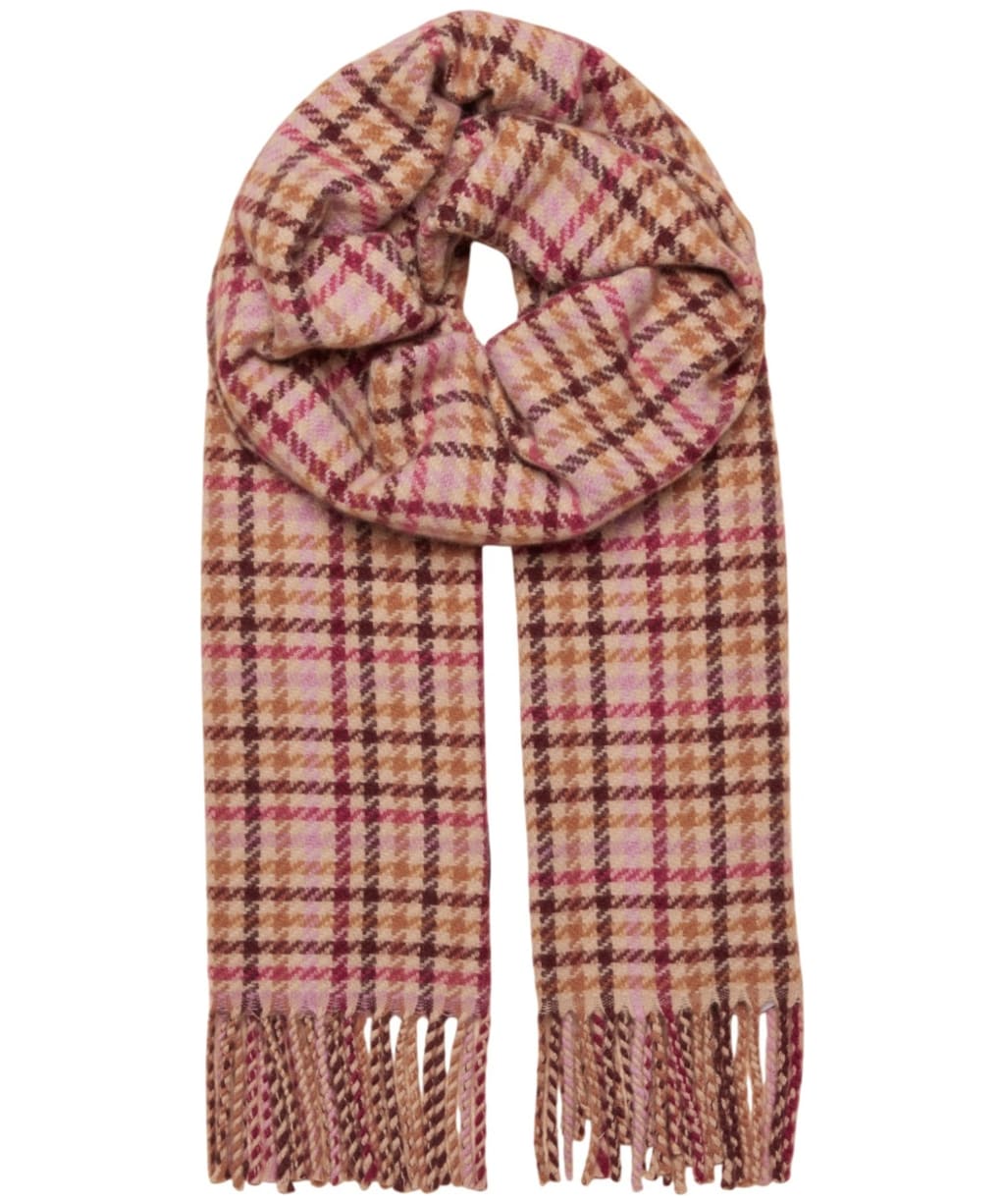 Women's Joules Langtree Scarf - Berry Houndstooth