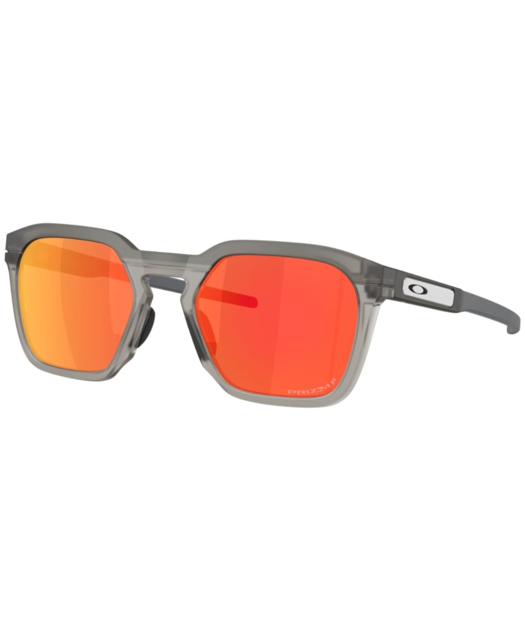 Oakley HSTN SQ 2.0 Sunglasses - Prizm Ruby Polarized Lens - Matte Grey Smoke