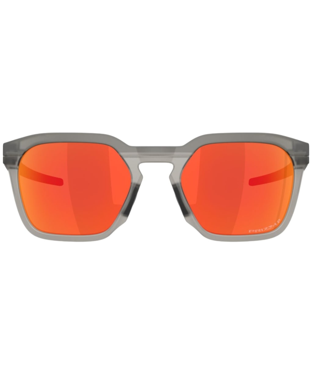 Oakley HSTN SQ 2.0 Sunglasses - Prizm Ruby Polarized Lens - Matte Grey Smoke