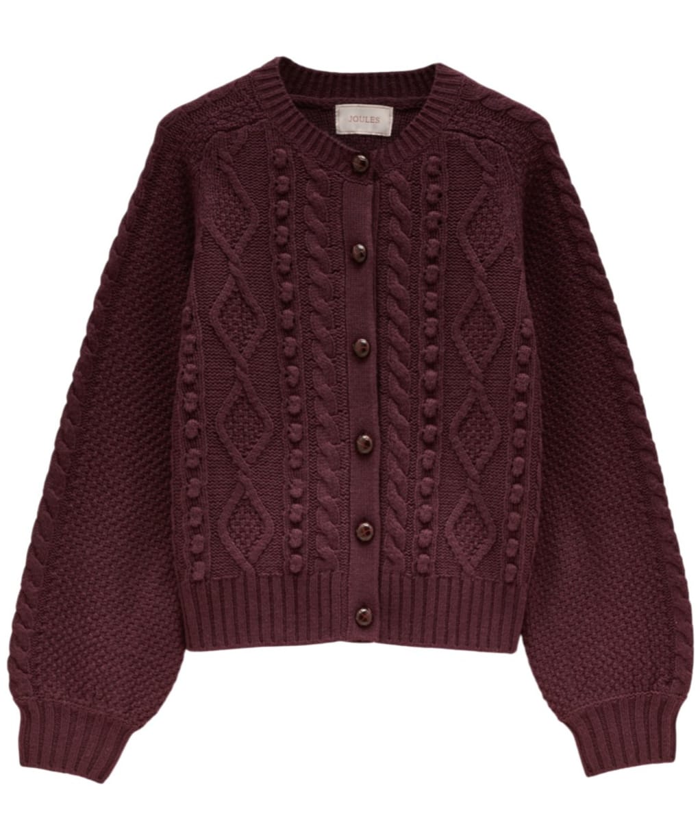 Women's Joules Rafferty Cardigan - Wine