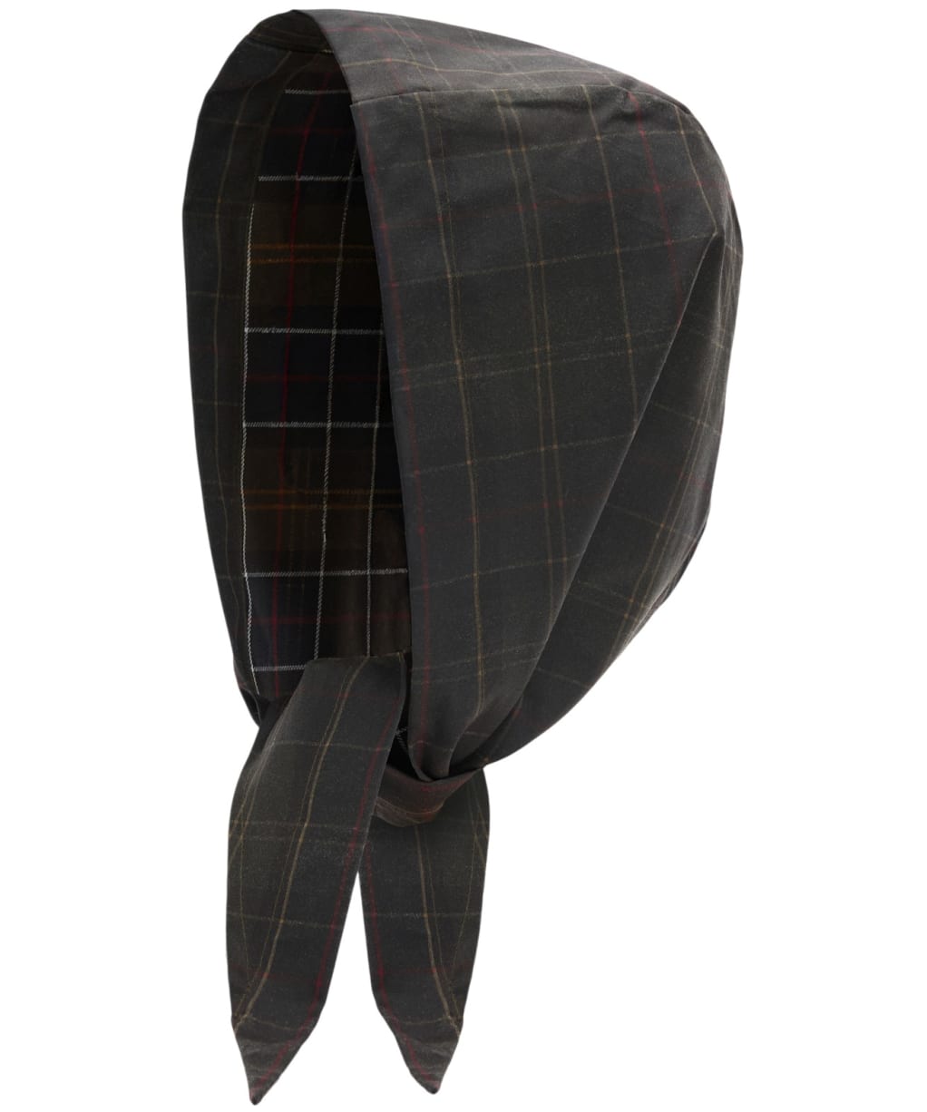 Women's Barbour Arlene Waxed Tie Headscarf - Classic Tartan