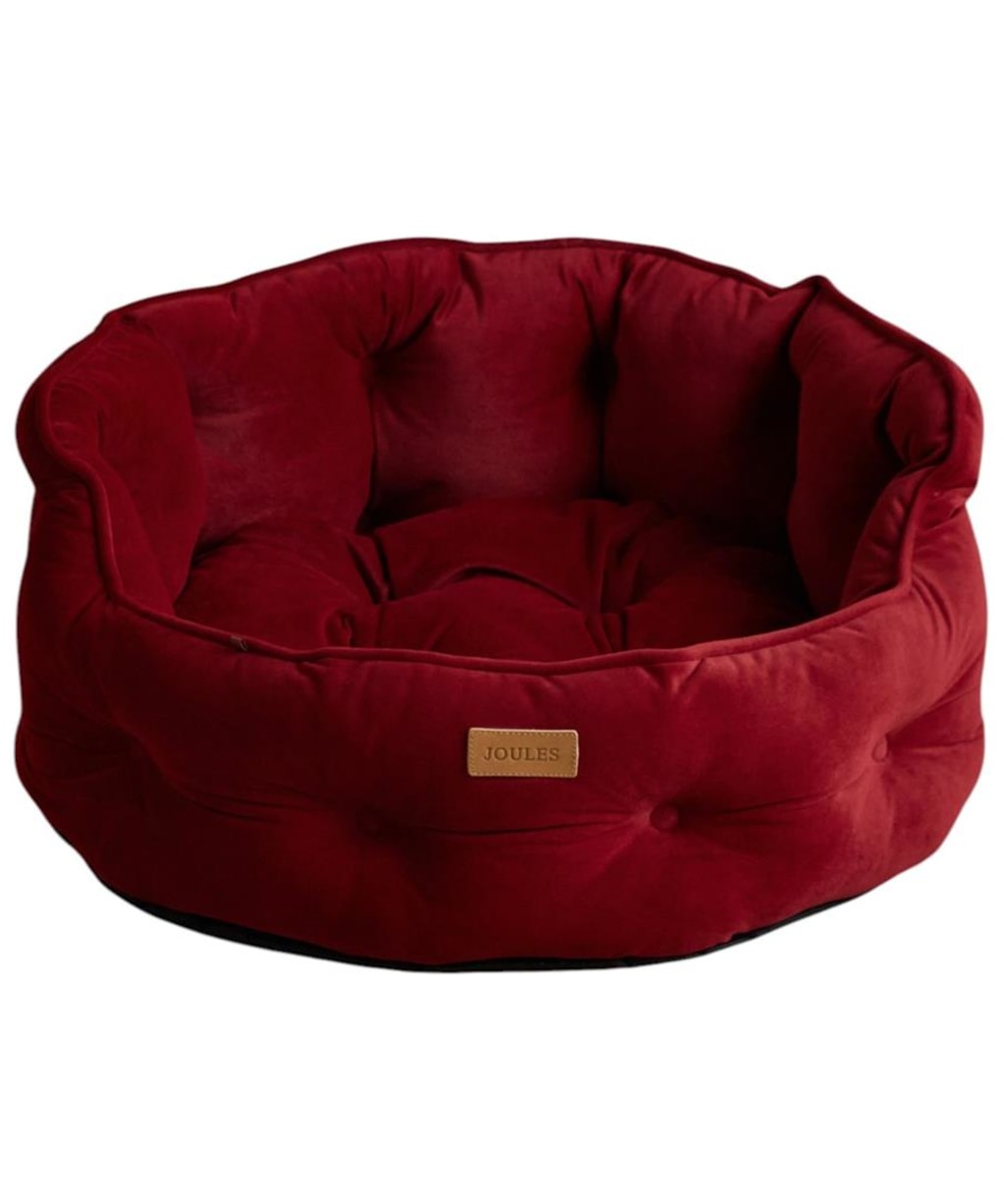 Joules Chesterfield Dog Bed - Large - Burgundy