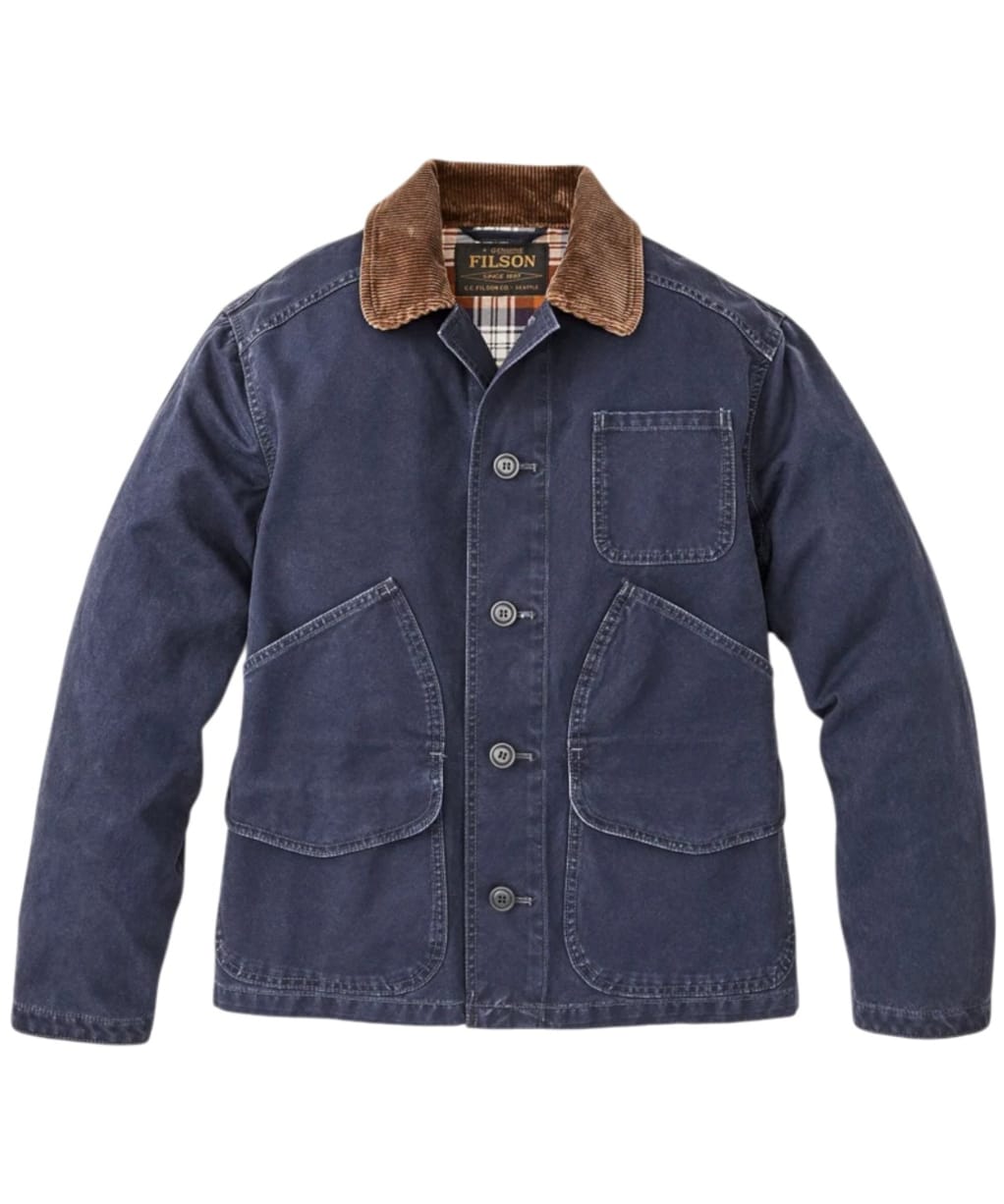 Men's Filson Canvas Outfitter Jacket - Blue Mussel