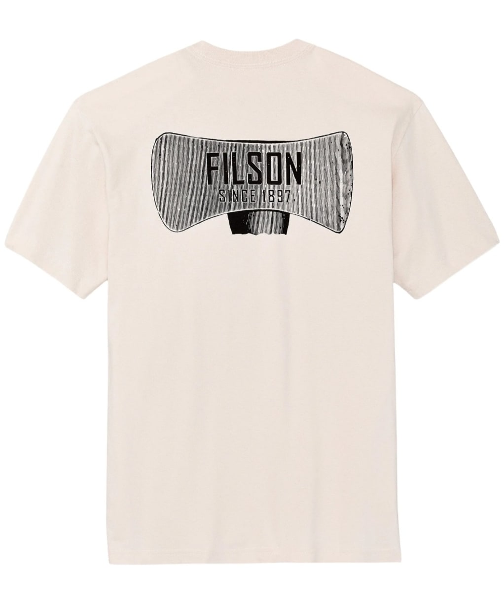 Men's Filson Short Sleeve Axe Graphic T-Shirt - Natural