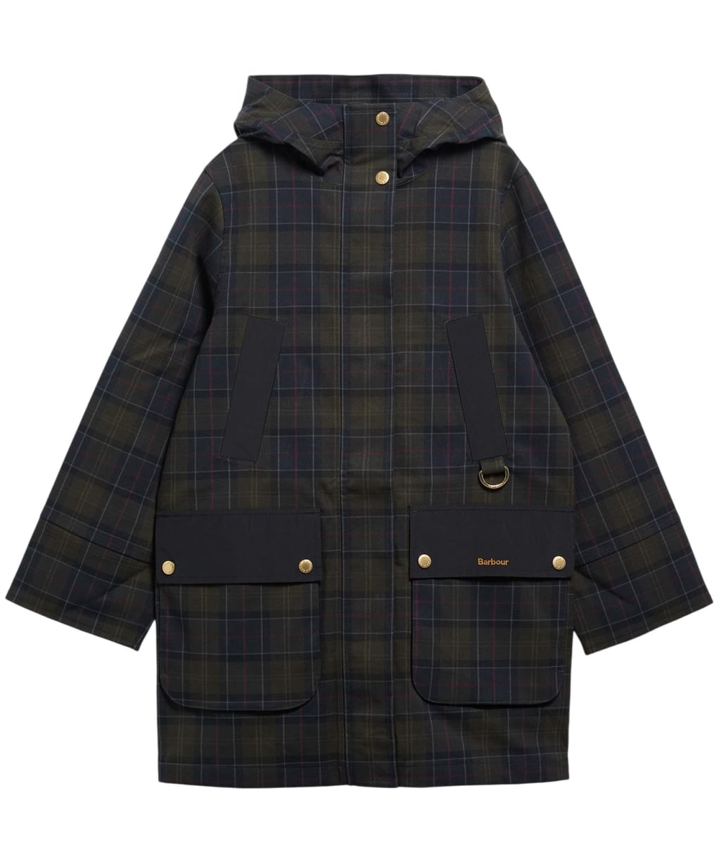  Women's Barbour Checked Rotsea Waterproof Jacket - Shadow Classic Tartan