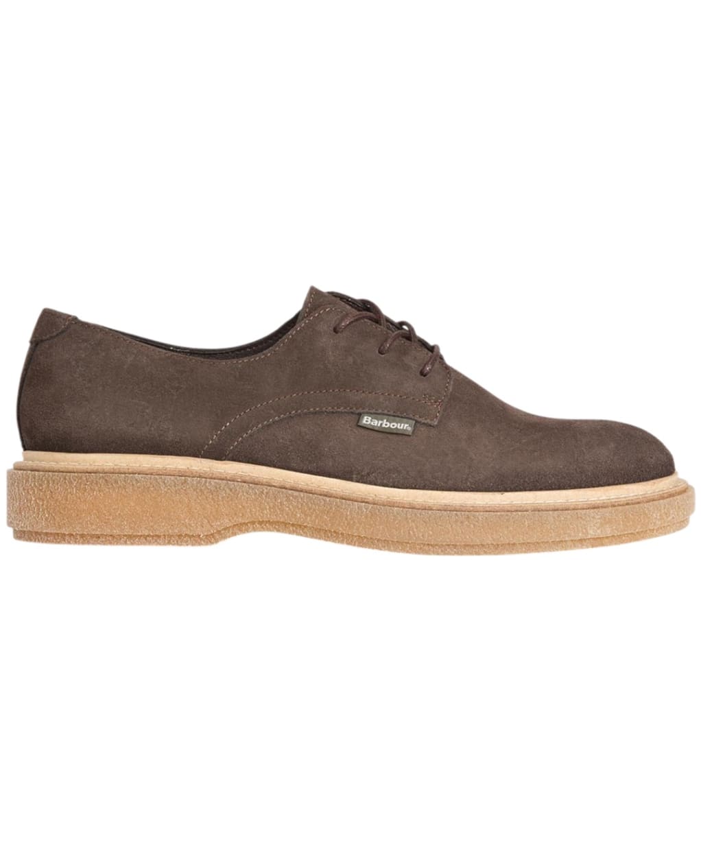 Men's Barbour Harefield Derby Shoes - Choc Suede