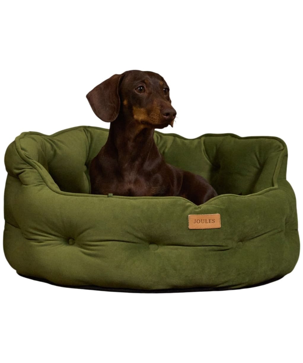Joules Chesterfield Dog Bed - Small - Khaki
