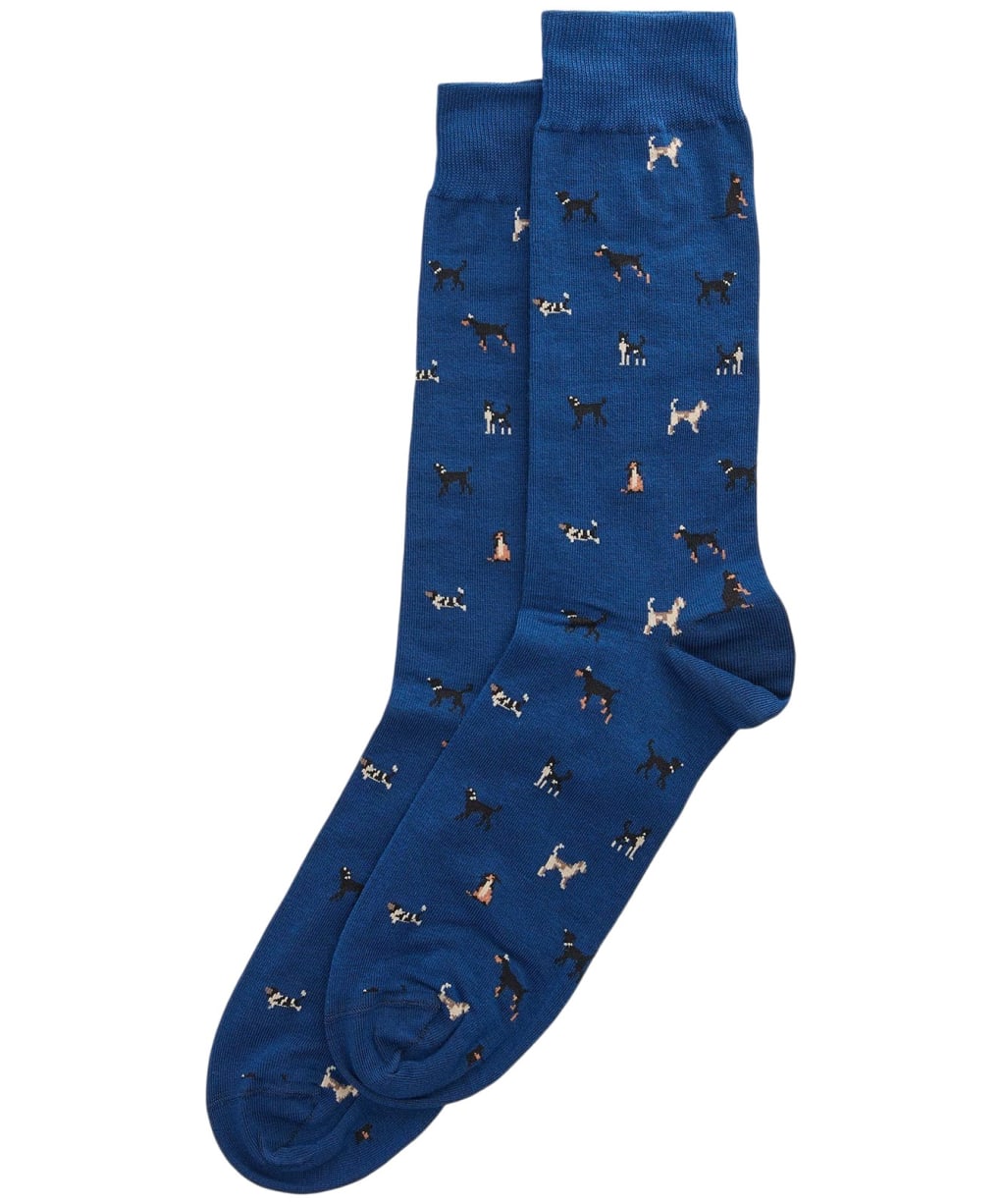  Men's Barbour Mavin Socks - Deep Blue / Dog