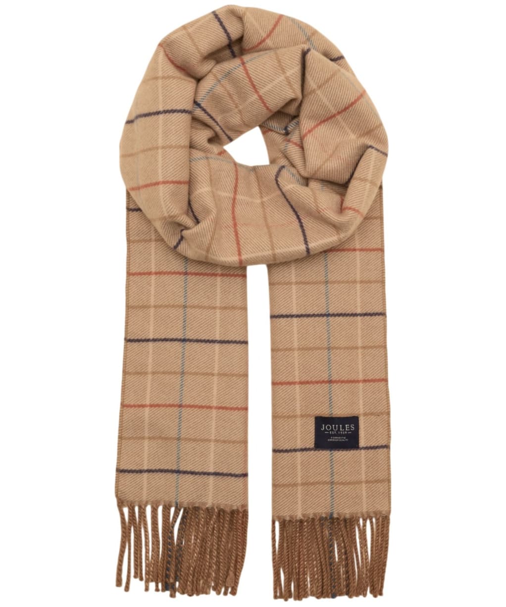 Women's Joules Langtree Scarf - Neutral Check