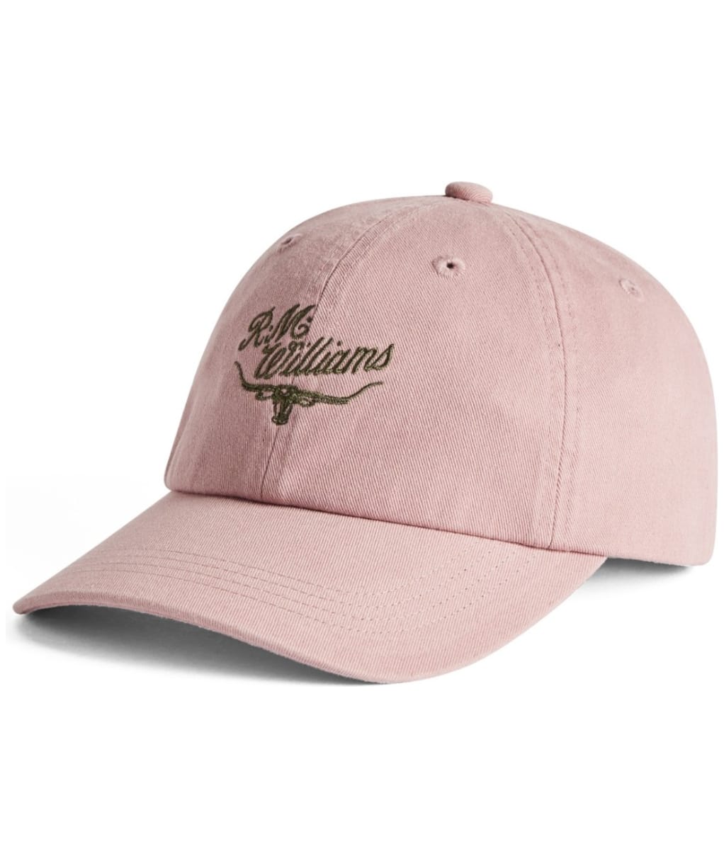 R.M. Williams Script Longhorn Baseball Cap - Mauve