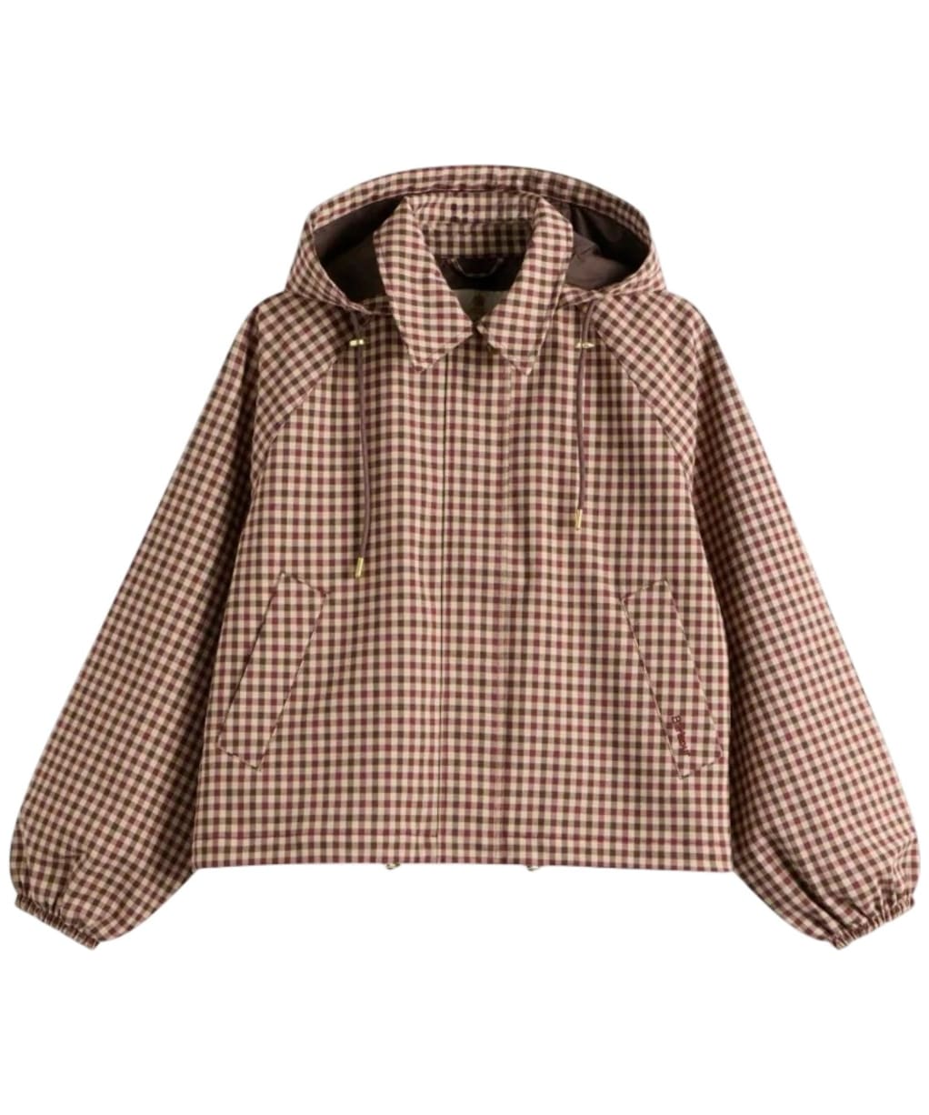 Women's Barbour Audrey Showerproof Jacket - Cranberry / Brown