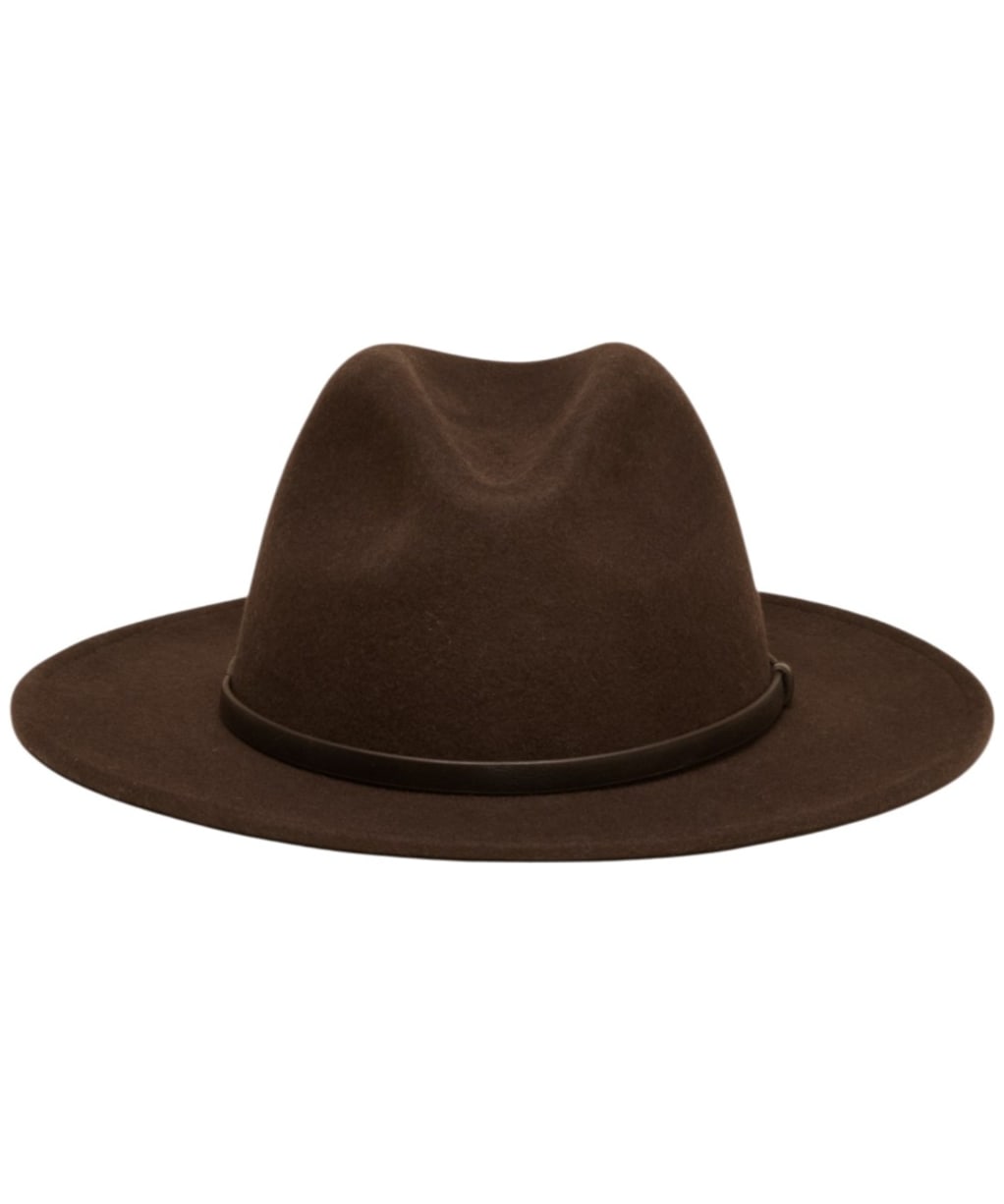 Women's Joules Grove Wool Fedora - Chocolate Brown
