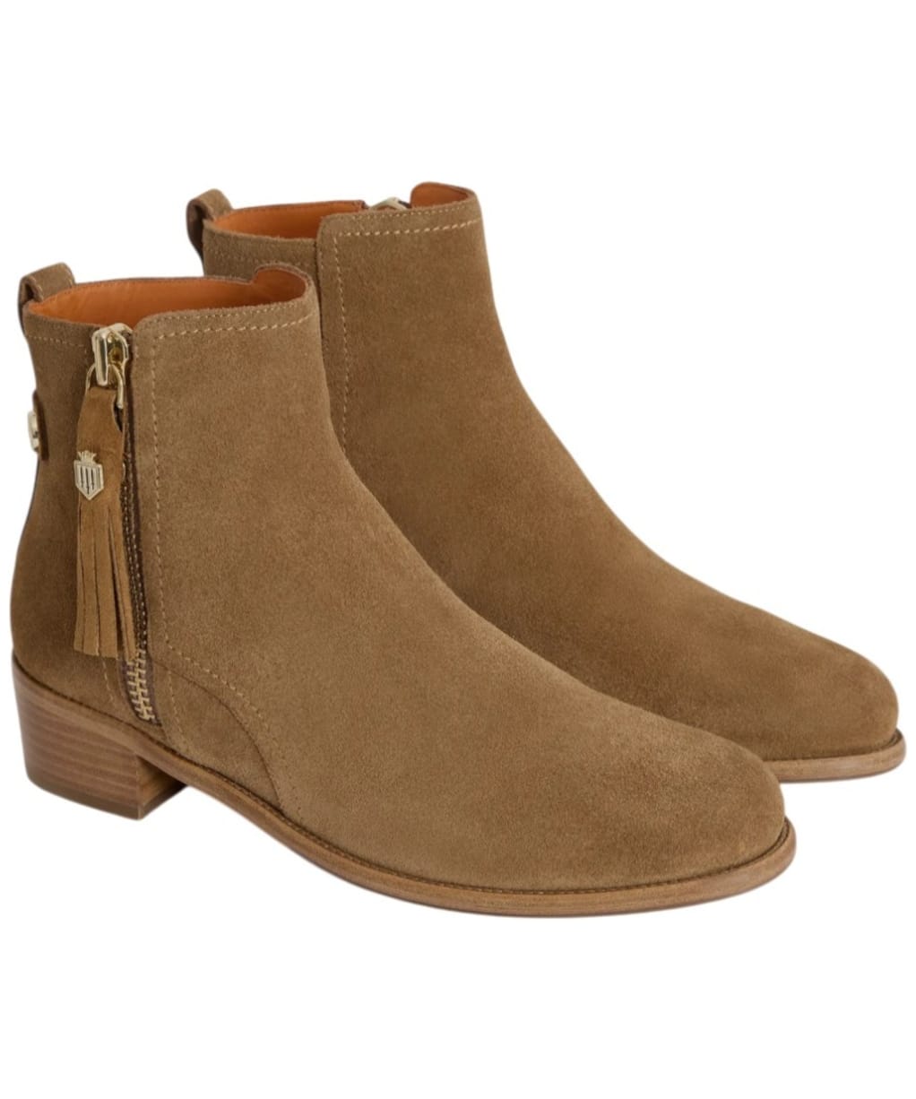 Women's Fairfax & Favor Flat Oakham Ankle Boots - Tan