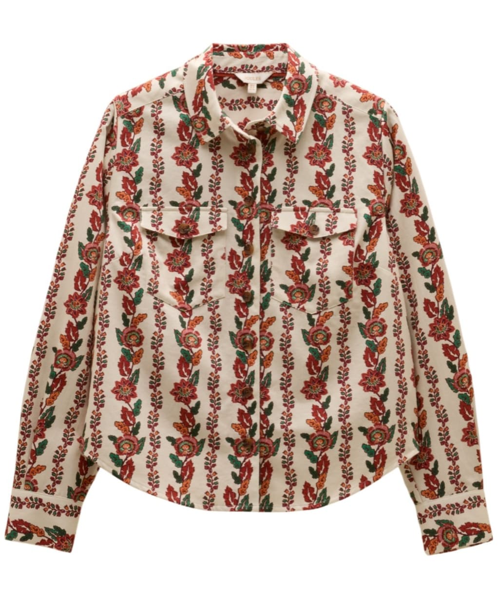 Women's Joules Evelyn Boxey Shirt  Cream