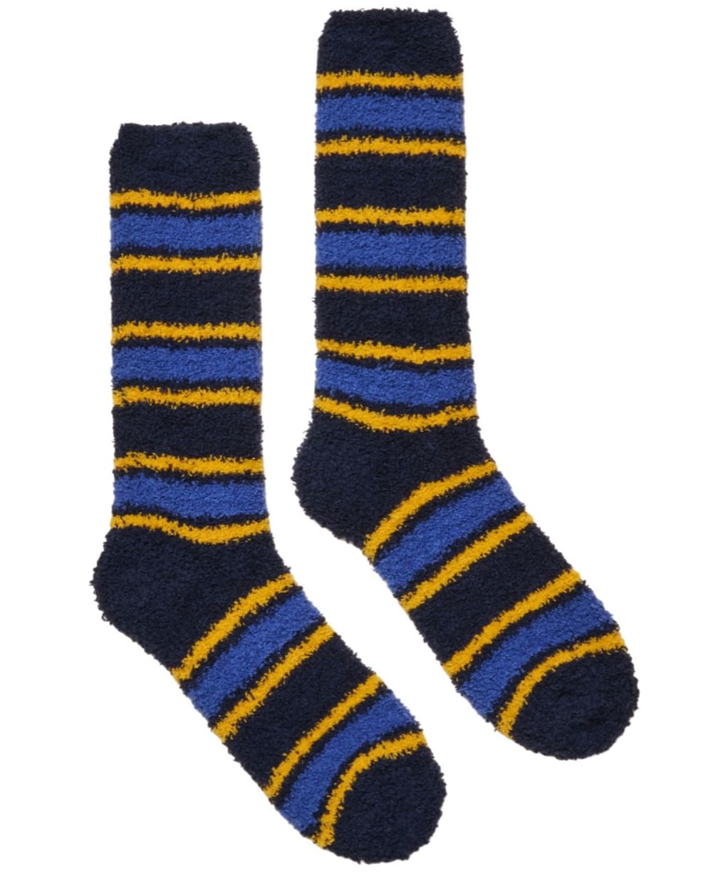Men's Joules Fluffy Stripe Socks - Blue Stripe