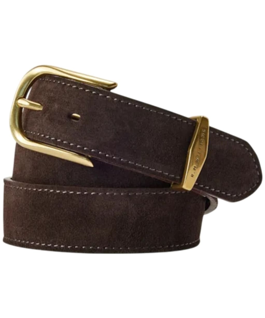 Women's R.M. Williams Cassidy 1" 1/4 Leather Belt - Chocolate