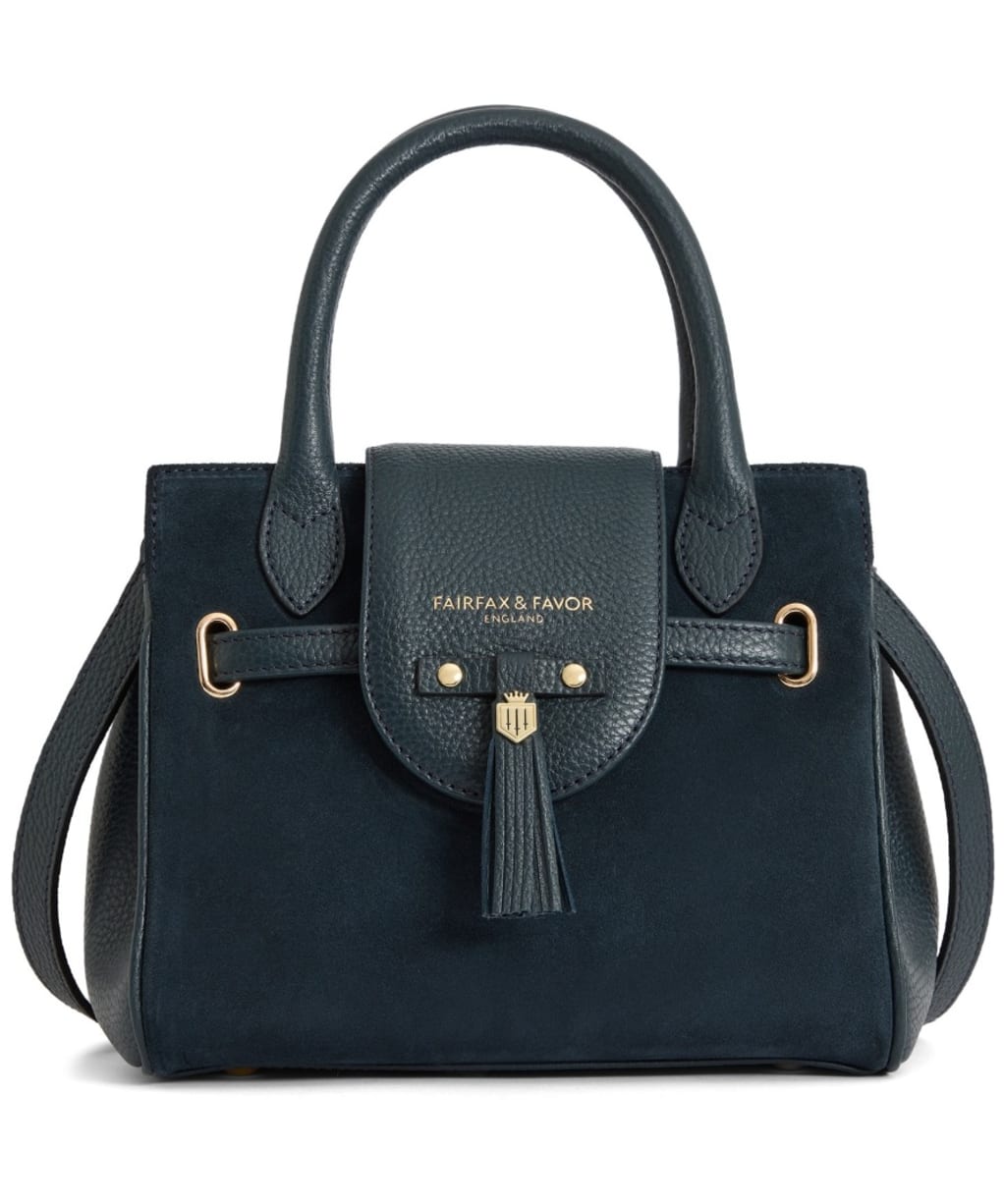 Fairfax & Favor Mini Windsor Suede Handbag - Teal