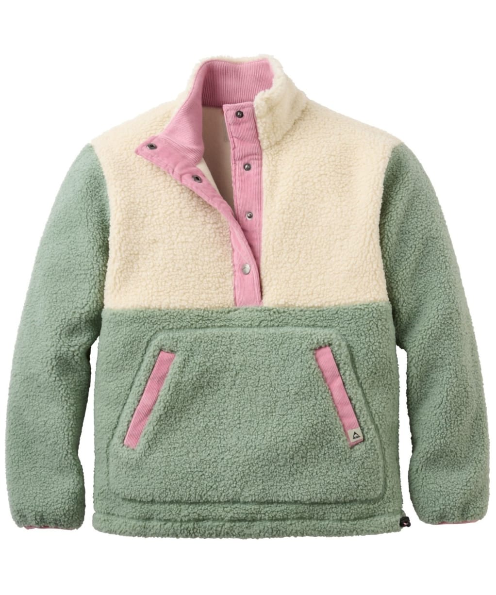 Women's Passenger Clothing Clover Recycled Sherpa Fleece Pullover - Pistachio