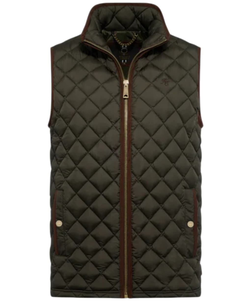 Men's Holland Cooper Country Quilted Gilet - Khaki