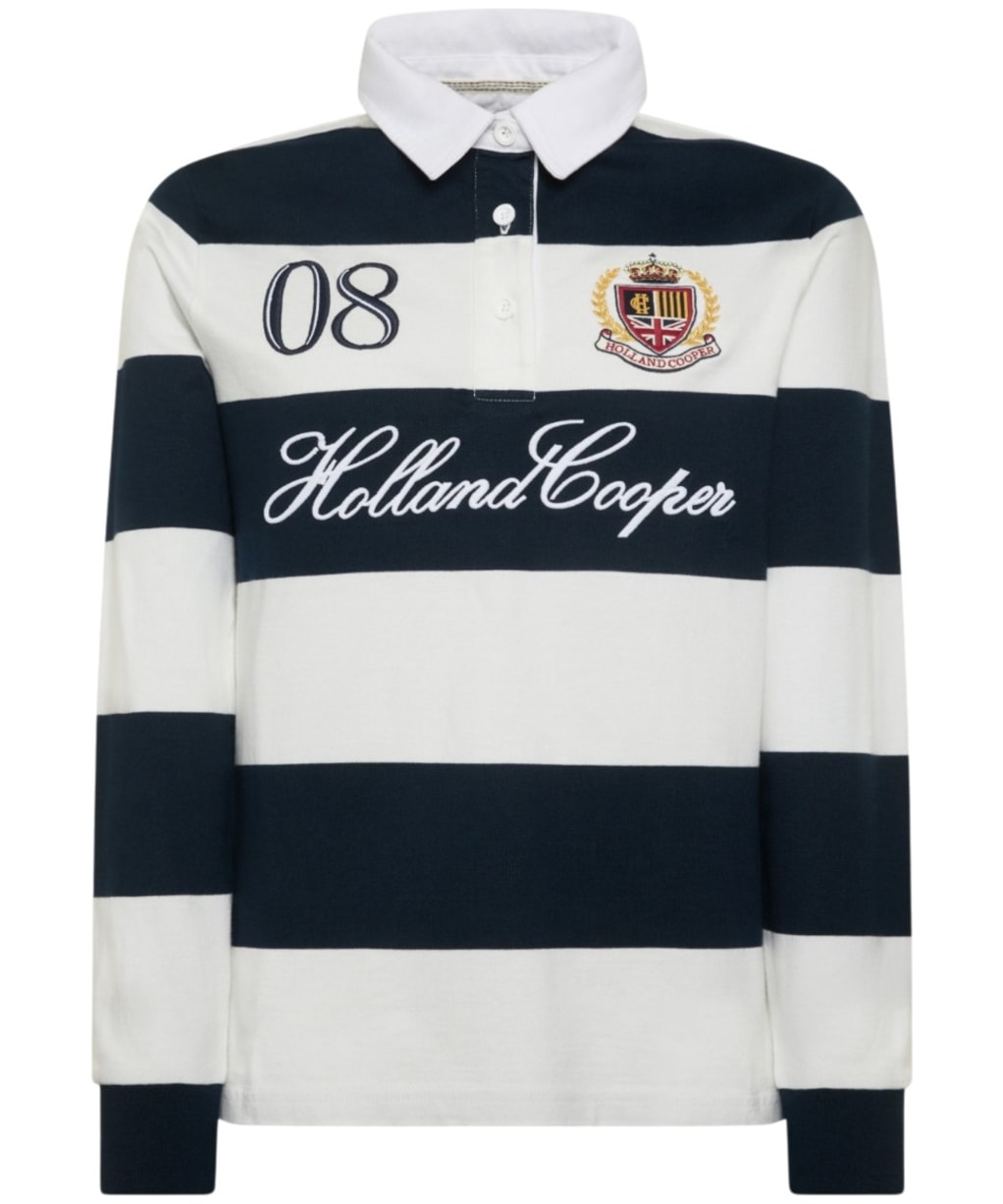 Women's Holland Cooper Rugby Shirt - Navy / Ecru