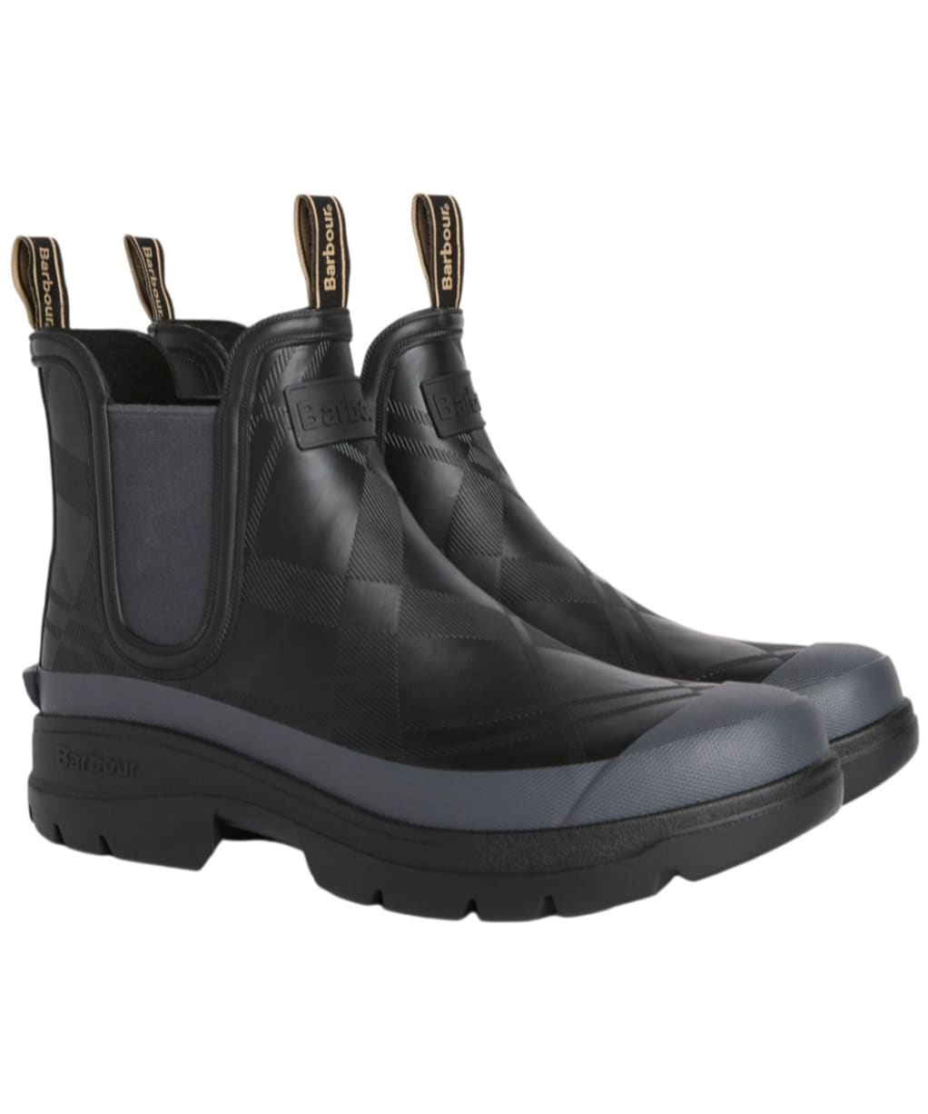 Men's Barbour Breacon Chelsea Welly - Black / Dark Grey