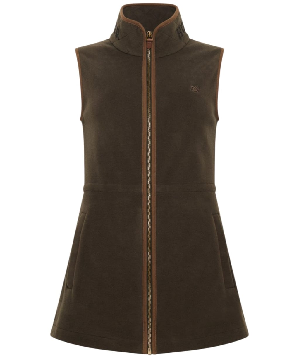 Women's Holland Cooper Country Longline Fleece Gilet - Khaki