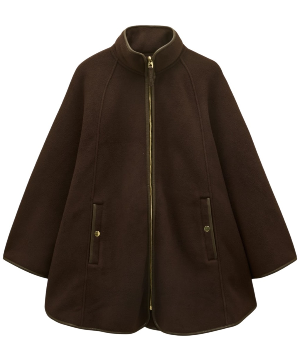 Joules Heritage Fleece Cape - Chocolate Brown