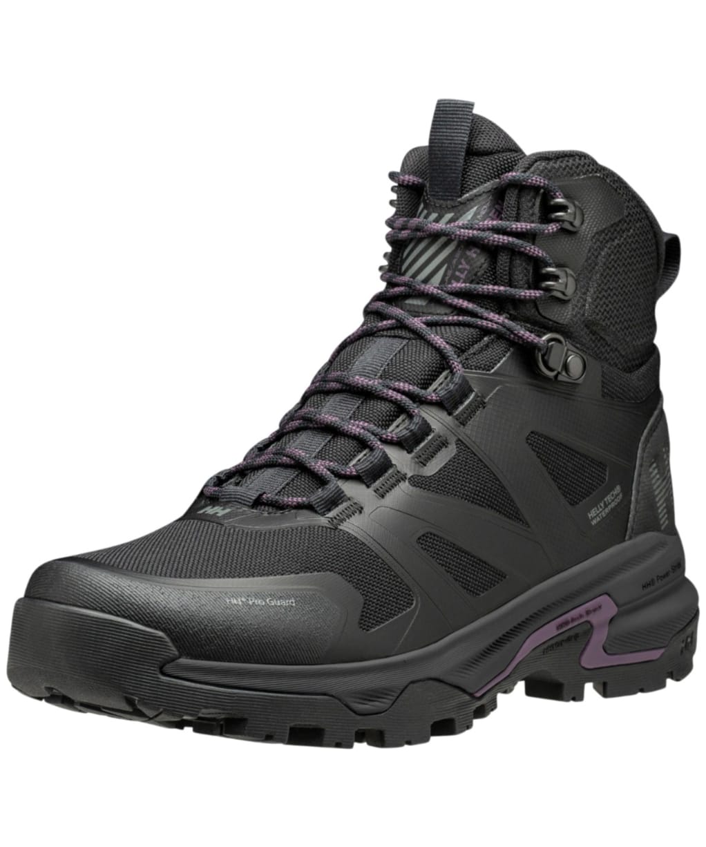Women's Helly Hansen Ascender Mid Helly Tech® Waterproof Hiking Boots - Black