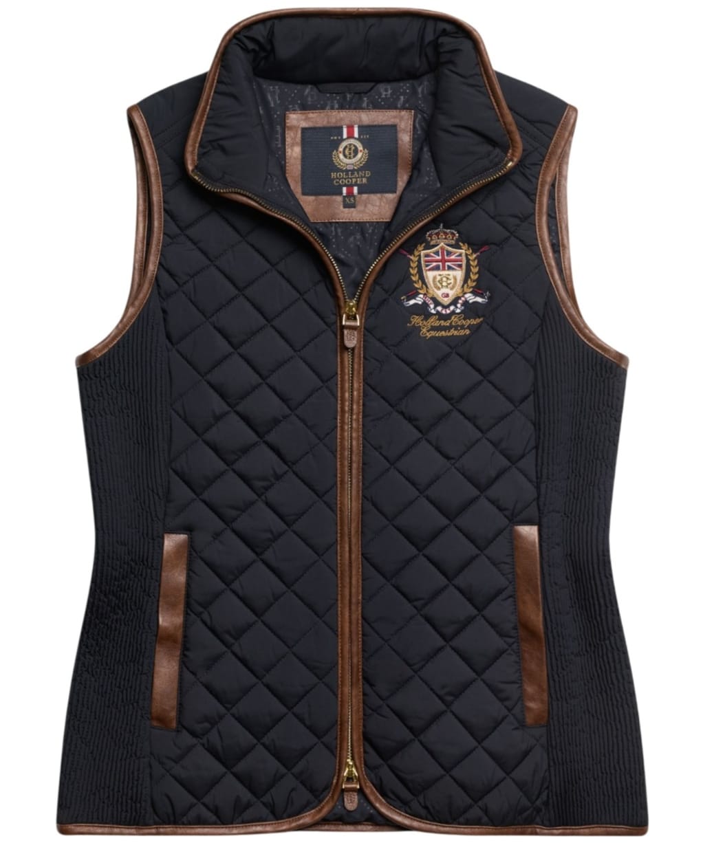 Women's Holland Cooper Boughton Diamond Quilt Gilet - Ink Navy